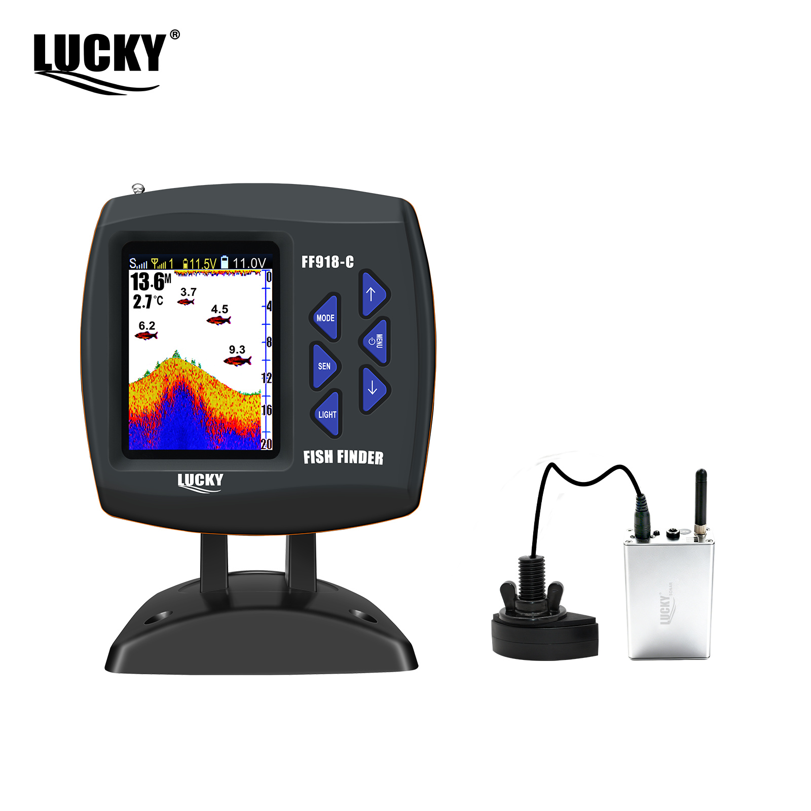 Fish Finder Transducer - Lucky FF918 Wireless Remote Control Boat