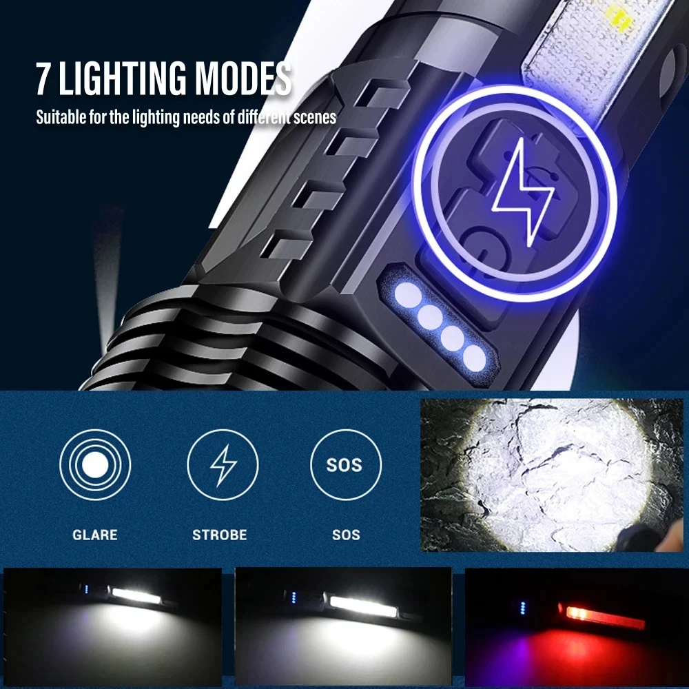 Powerful LED Flashlight Rechar - Fishing Light review and price