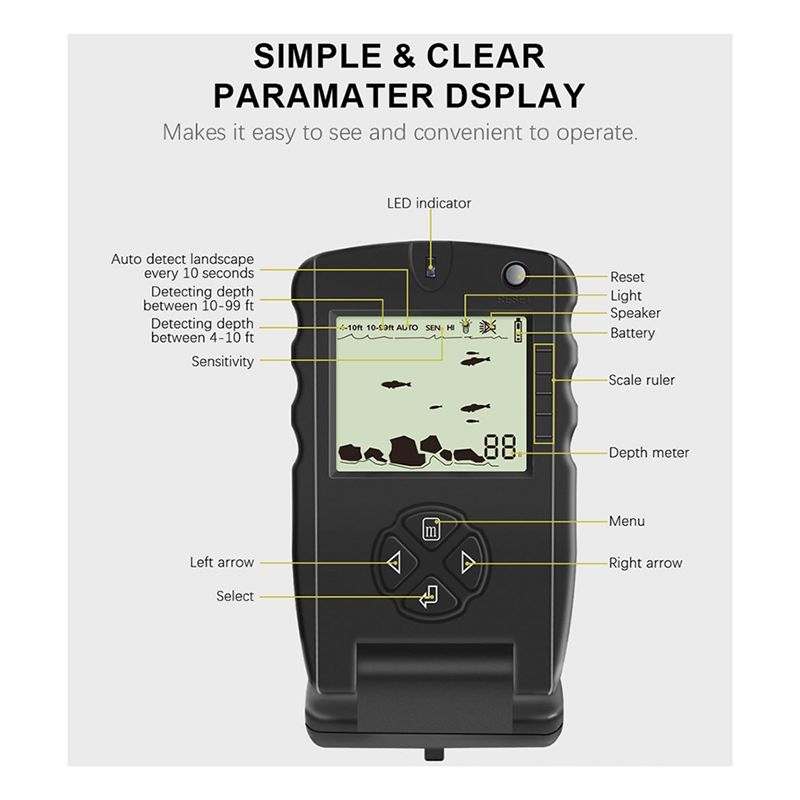New Portable Fish Finder, Ice  - Fish Finder Transducer review and price