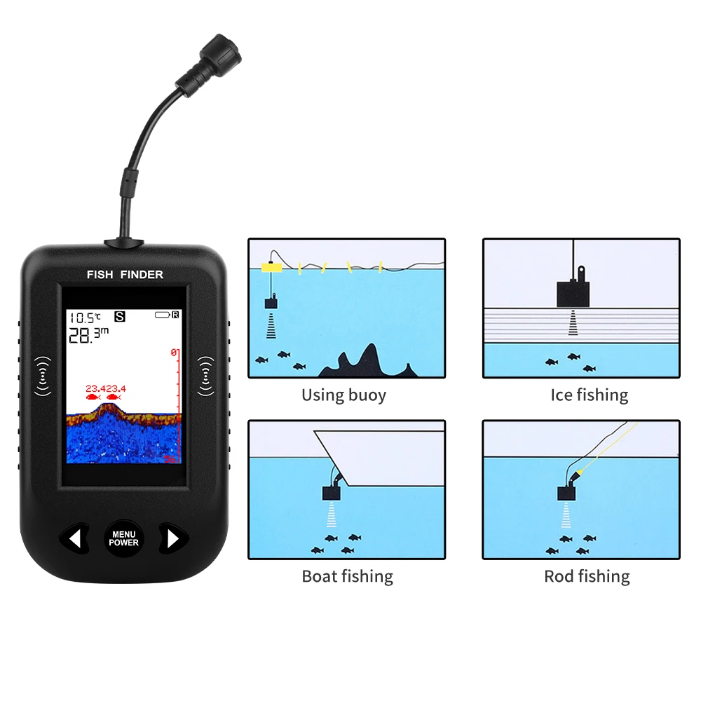Alarm 100M Portable Sonar Fish - Fish Finder Transducer review and price