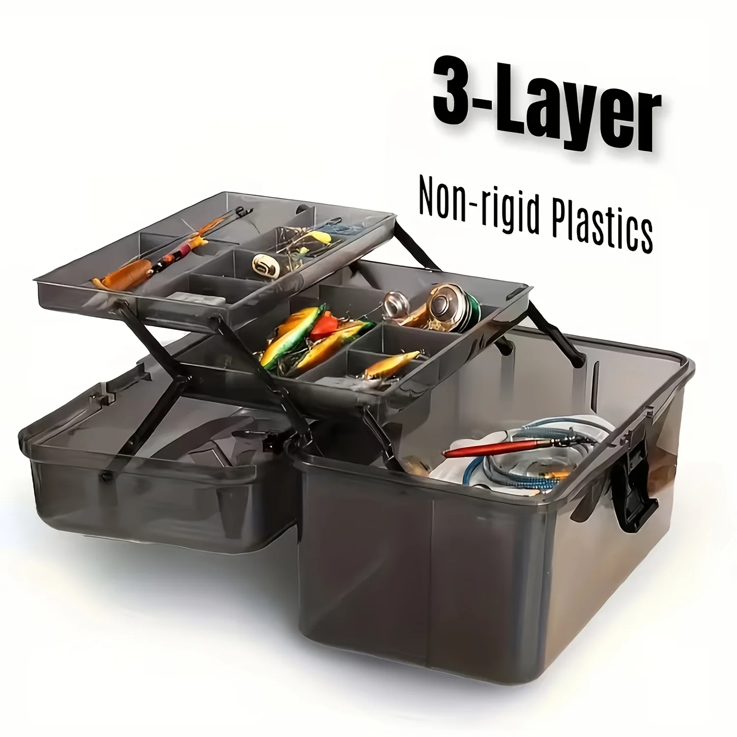 Durable PE Fishing Gear Box |  - Fish Finder Case review and price