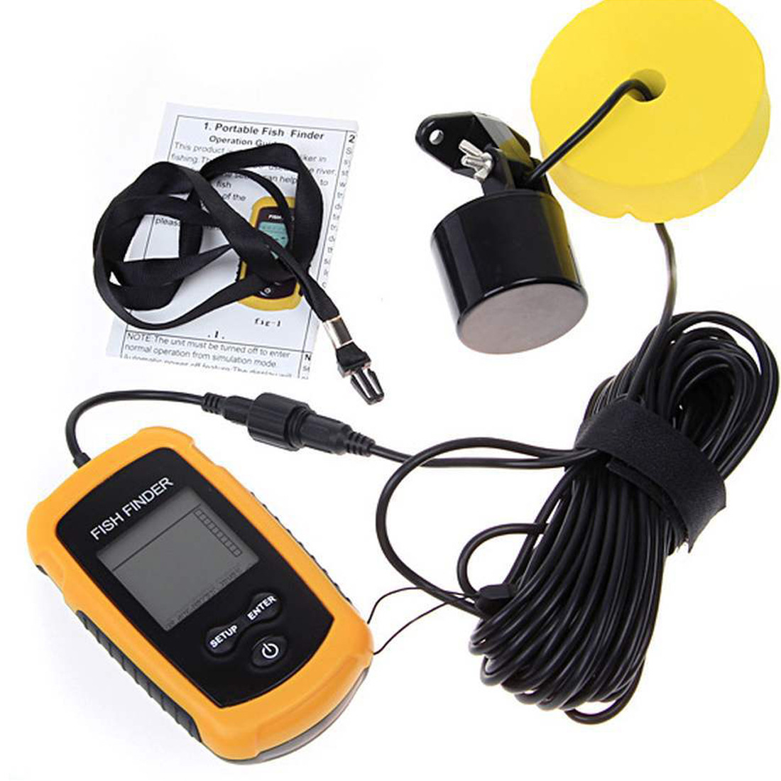 Alarm 100M Portable Sonar Fish - Fish Finder Transducer review and price
